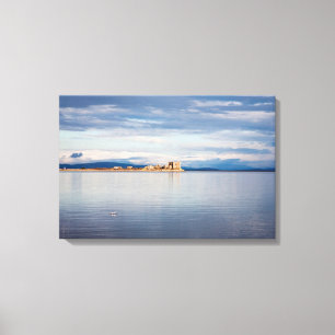 Lienzo Vista de invierno Piel Island Morecambe Bay Cumbri