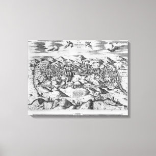 Lienzo ¿Vista de Jerusalén, 1570?