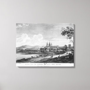 Lienzo Vista de la abadía de Cluny