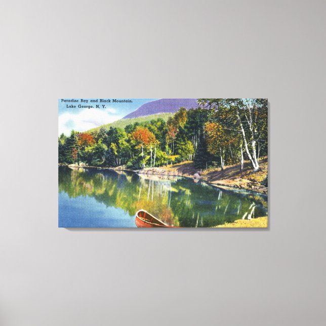 Lienzo Vista de la Bahía del Paraíso y la Montaña Negra d (Anverso)