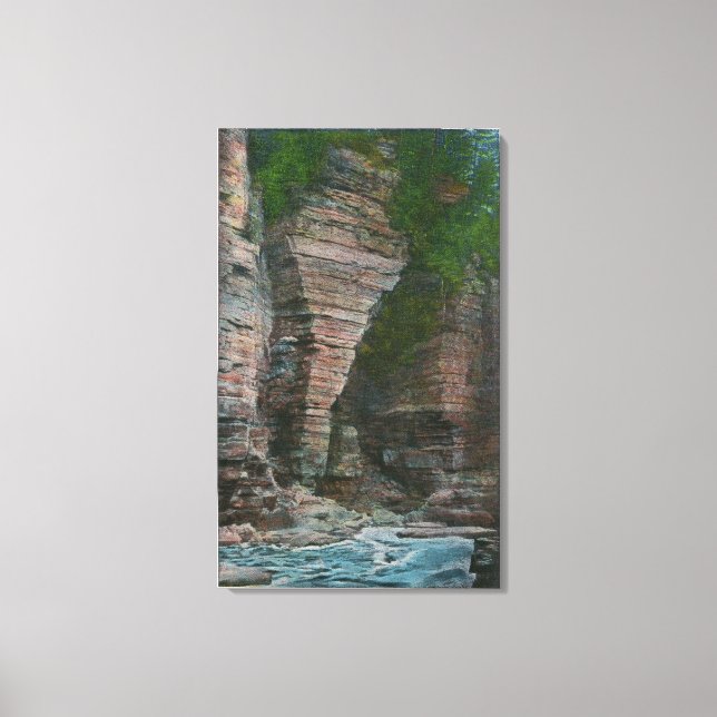 Lienzo Vista de la cabeza del elefante (Anverso)