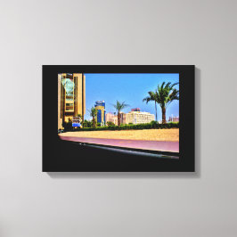 Lienzo Vista de la calle Manama