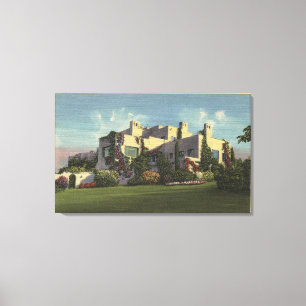 Lienzo Vista de la Casa de Herbert Hoover, Stanford U.