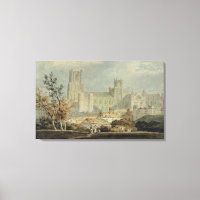 Vista de la Catedral de Ely (lápiz y papel)