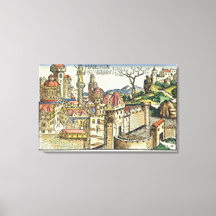 Lienzo Vista de la Ciudad Antigua de Babilonia, desde el