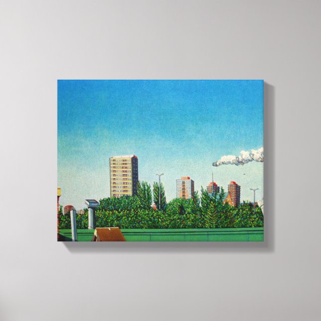 Lienzo Vista de la ciudad de Canning (Anverso)
