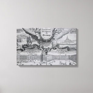 Lienzo Vista de la ciudad de Madrid