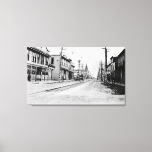 Lienzo Vista de la ciudad de Skagway, Alaska Fotografía