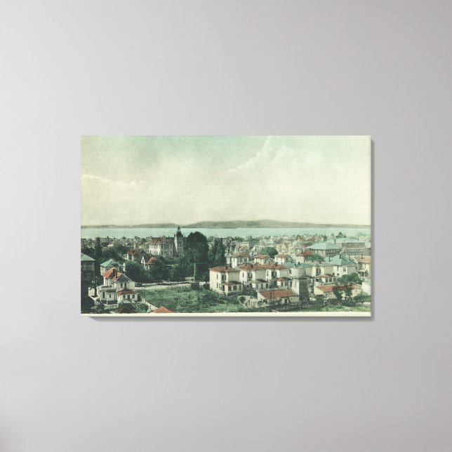 Lienzo Vista de la ciudad desde el ayuntamiento de TowerA (Anverso)