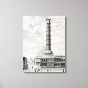 Lienzo Vista de la columna de Constantina y del Principa