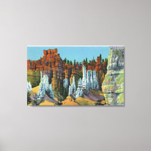 Lienzo Vista de la corte de la reina