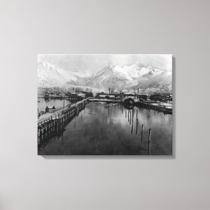 Lienzo Vista de la costa en Valdez, fotografía de Alaska