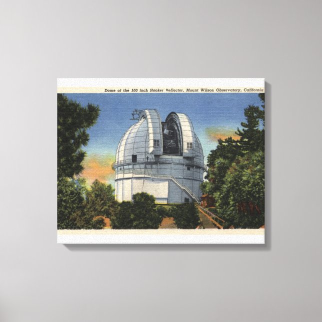 Lienzo Vista de la Cúpula del Observatorio y del Telescop (Anverso)