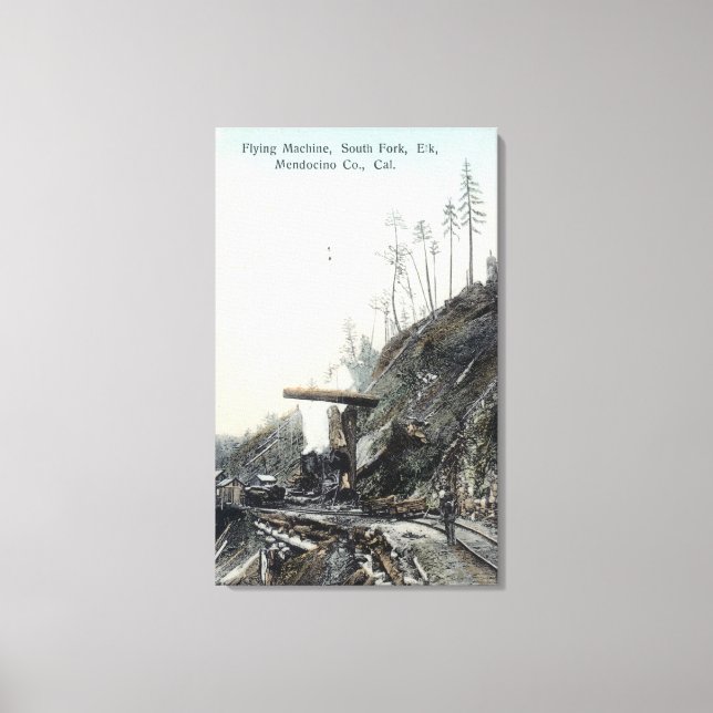 Lienzo Vista de la Enseñanza Voladora, South ForkElk, CA (Anverso)