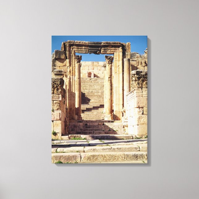 Lienzo Vista de la entrada a los cristianos (Anverso)