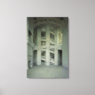 Lienzo Vista de la escalera principal, 1519-46