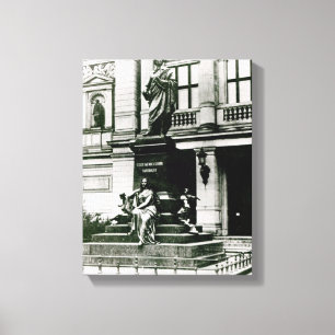 Lienzo Vista de la estatua de Mendelssohn