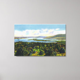 Lienzo Vista de la Granja del Mundo del Lago