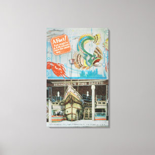 Lienzo Vista de la gruta de los pescados de Bernstein con