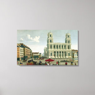 Lienzo Vista de la iglesia del Santo-Sulpice