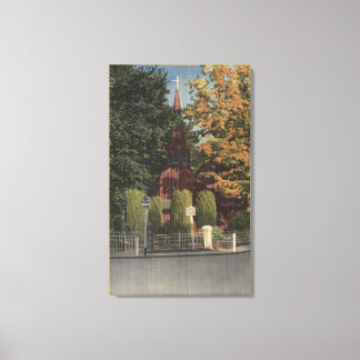 Lienzo Vista de la Iglesia Episcopal de Santiago