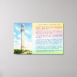 Lienzo Vista de la información conmemorativa y breve del