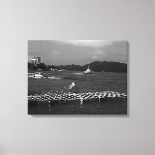 Lienzo Vista de la isla de la Perla de Mie Mikimoto