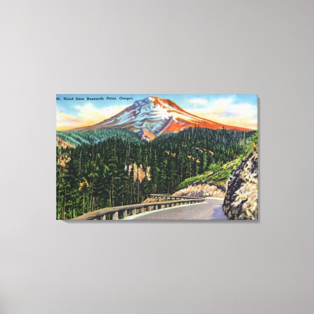 Lienzo Vista de la montaña desde el punto de Buzzards (Anverso)