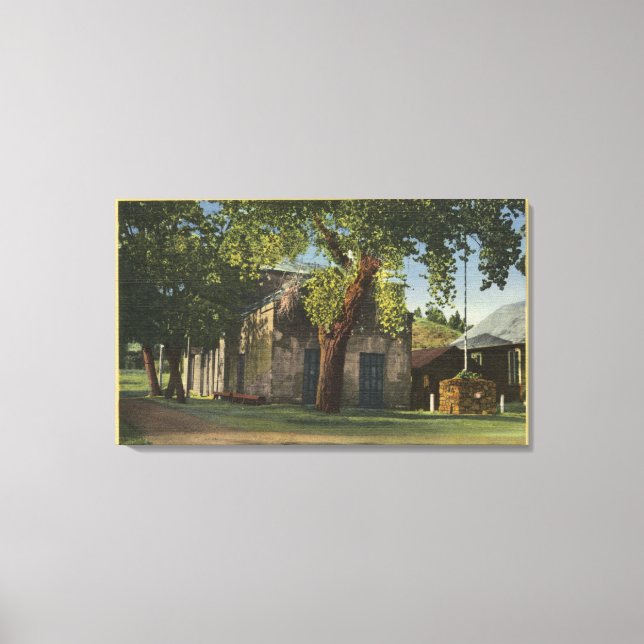 Lienzo Vista de la oficina de Adams Express (Anverso)