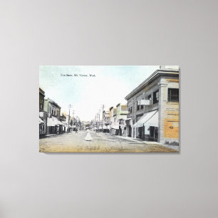 Lienzo Vista de la primera calle 2
