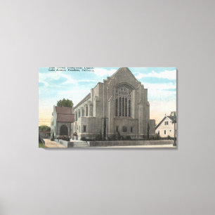 Lienzo Vista de la primera iglesia presbiteriana unida