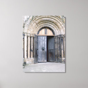 Lienzo Vista de la Puerta Norte de la Catedral de Durham