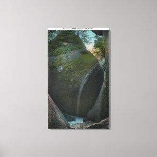 Lienzo Vista de la Sala de Buques, formaciones rocosas