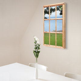 Lienzo Vista de la ventana de efectos 3D de Sea and Grass