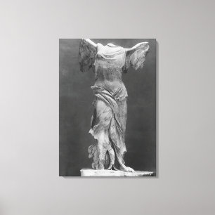 Lienzo Vista de la victoria Samothrace en museo del