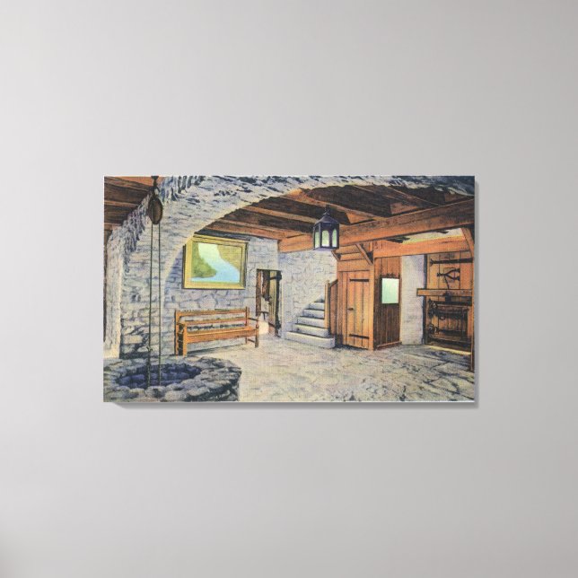 Lienzo Vista de las banderas estadounidense, británica y  (Anverso)