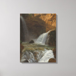 Lienzo Vista de las cascadas de Tivoli (por Bidauld)