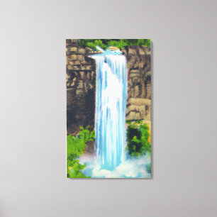 Lienzo Vista de las cataratas de Taughannock