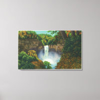 Vista de las cataratas de Taughannock, 200 metros 
