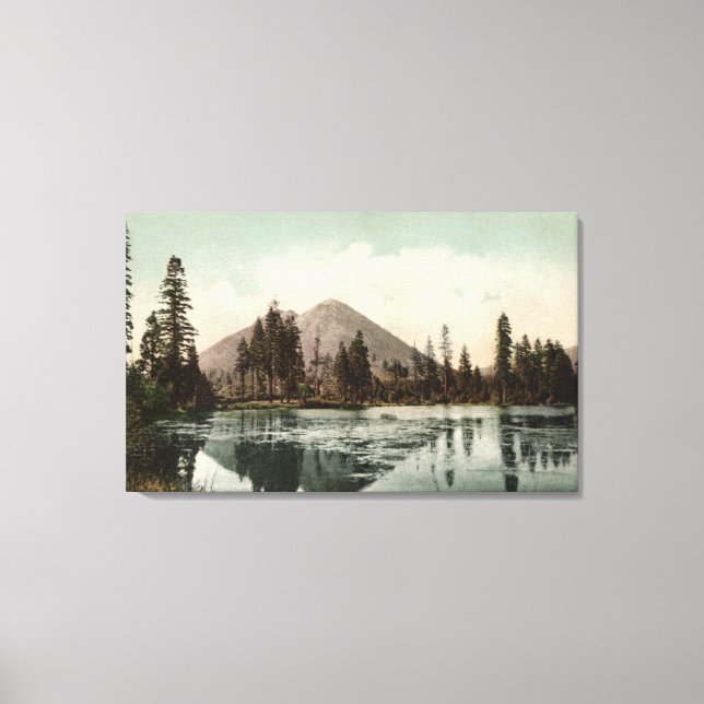 Lienzo Vista de las murallas negras a lo largo de la ruta (Anverso)