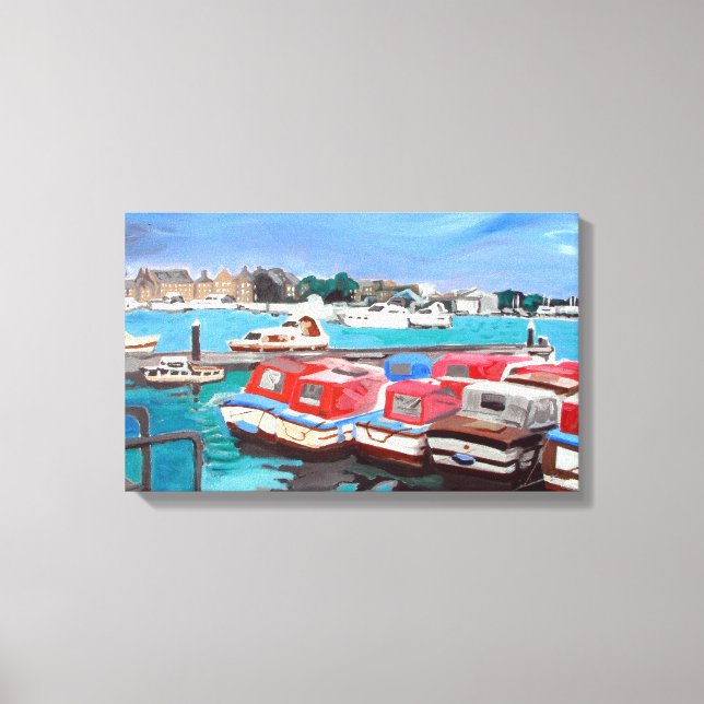 Lienzo Vista de los Broads (Anverso)