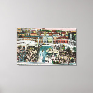 Lienzo Vista de los canales inclinados desde arriba de #