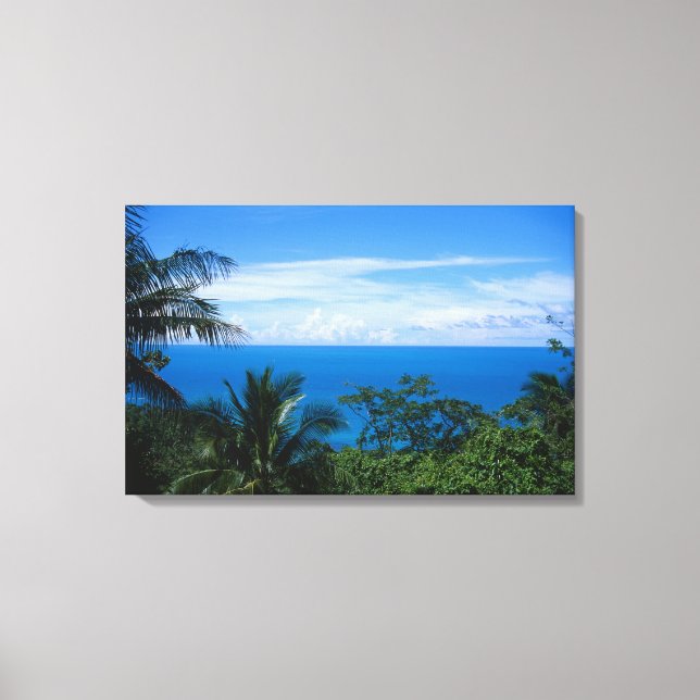 Lienzo Vista de los océanos (Anverso)