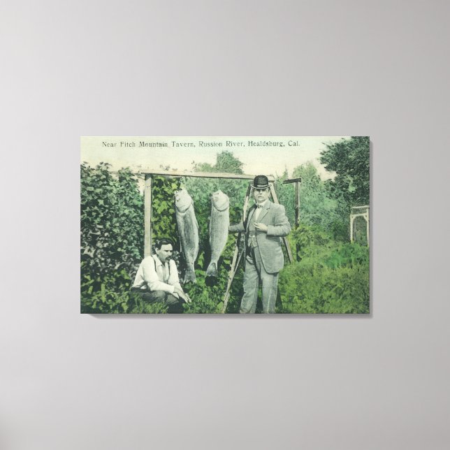 Lienzo Vista de los pescadores con Catch cerca de Fitch M (Anverso)