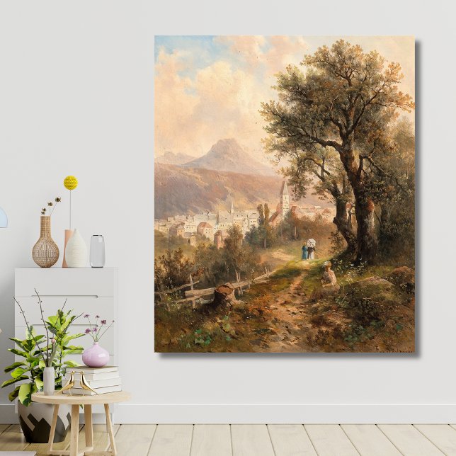 Lienzo Vista de Mala Aussee - Emil Barbarini (Subido por el creador)