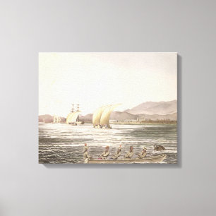 Lienzo Vista de Manila, Filipinas, 1826