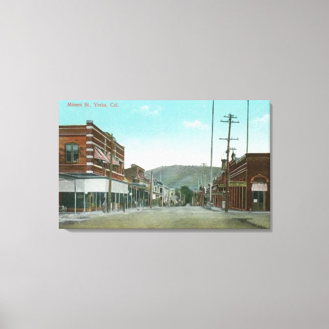 Lienzo Vista de Miners StreetYerka, CA (Anverso)