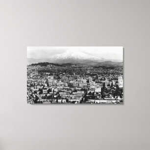 Lienzo Vista de Mt. Hood desde Portland, Fotografía de Or