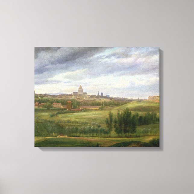 Lienzo Vista de París desde Butte aux Cailles, Gentilly (Anverso)