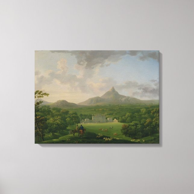 Lienzo Vista de Powerscourt, County Wicklow, c.1760-2 (pe (Anverso)